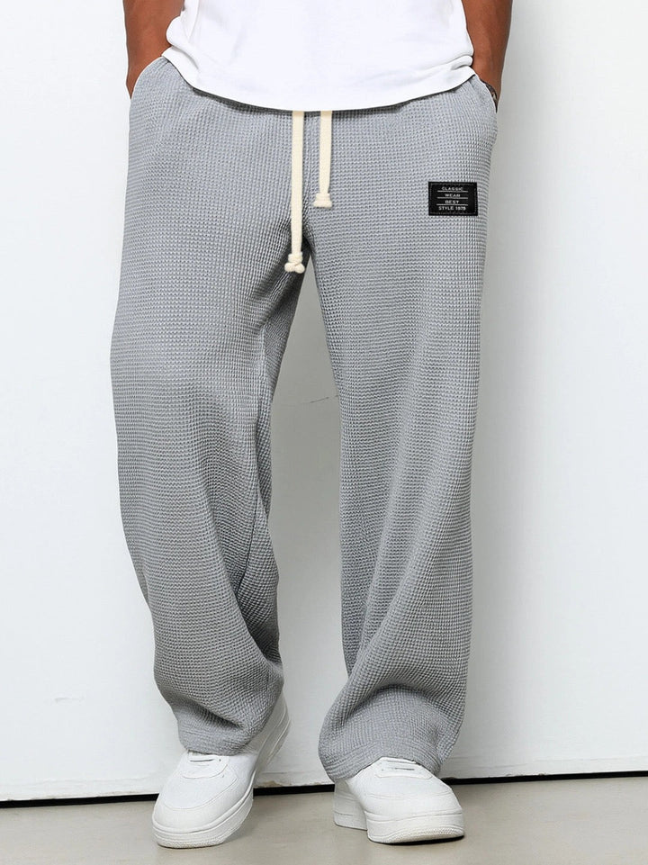 DELACROIX | Pantalon Ample Maille Gaufrée Jacques