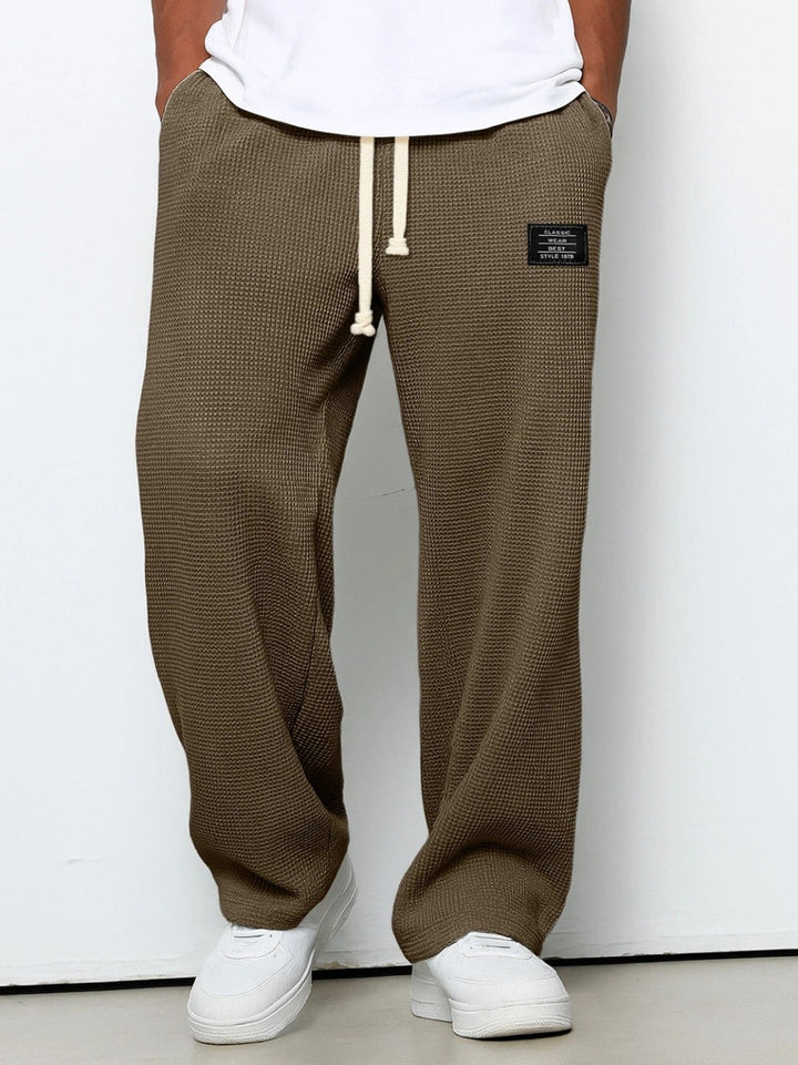 DELACROIX | Pantalon Ample Maille Gaufrée Jacques