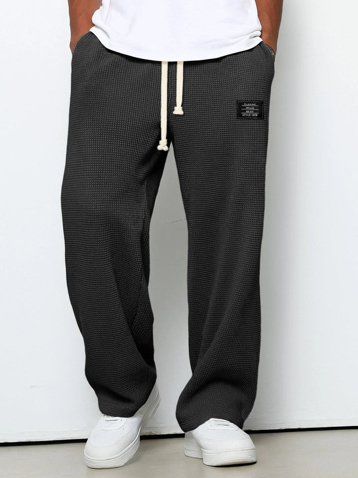 DELACROIX | Pantalon Ample Maille Gaufrée Jacques