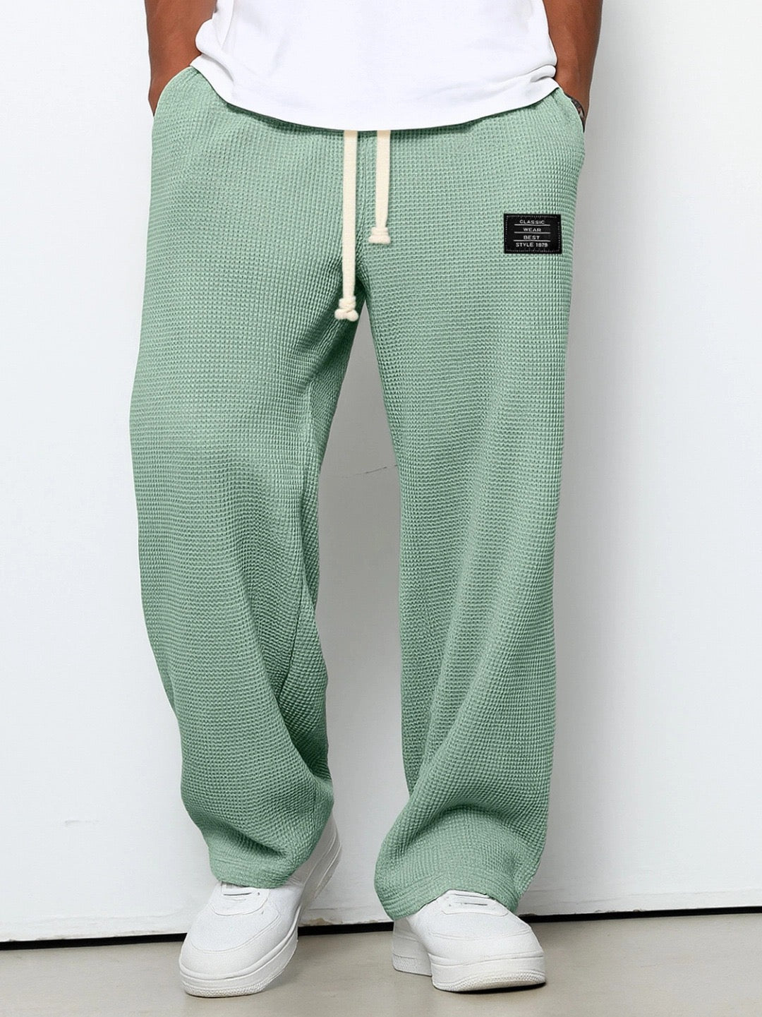 DELACROIX | Pantalon Ample Maille Gaufrée Jacques