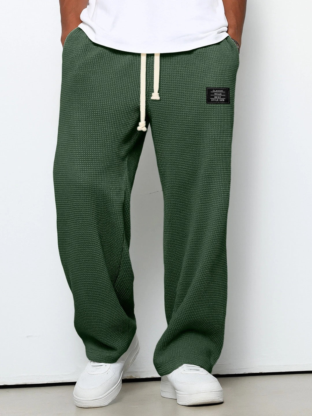 DELACROIX | Pantalon Ample Maille Gaufrée Jacques