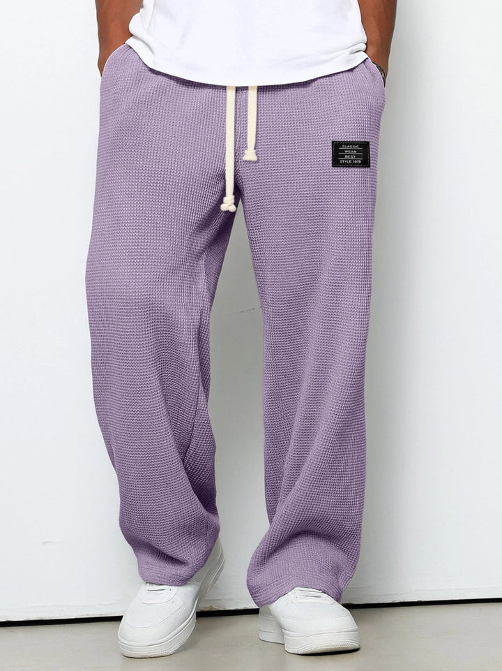 DELACROIX | Pantalon Ample Maille Gaufrée Jacques