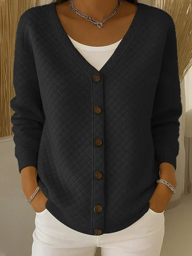 DELACROIX | Cardigan Matelassé Col V Charlotte