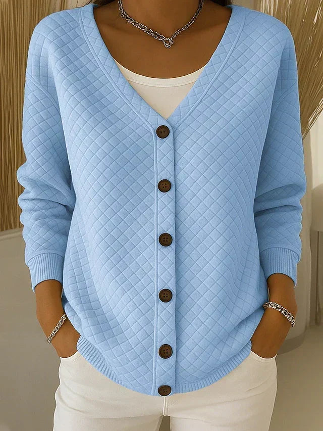 DELACROIX | Cardigan Matelassé Col V Charlotte