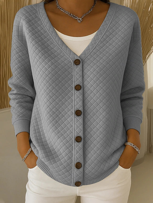 DELACROIX | Cardigan Matelassé Col V Charlotte
