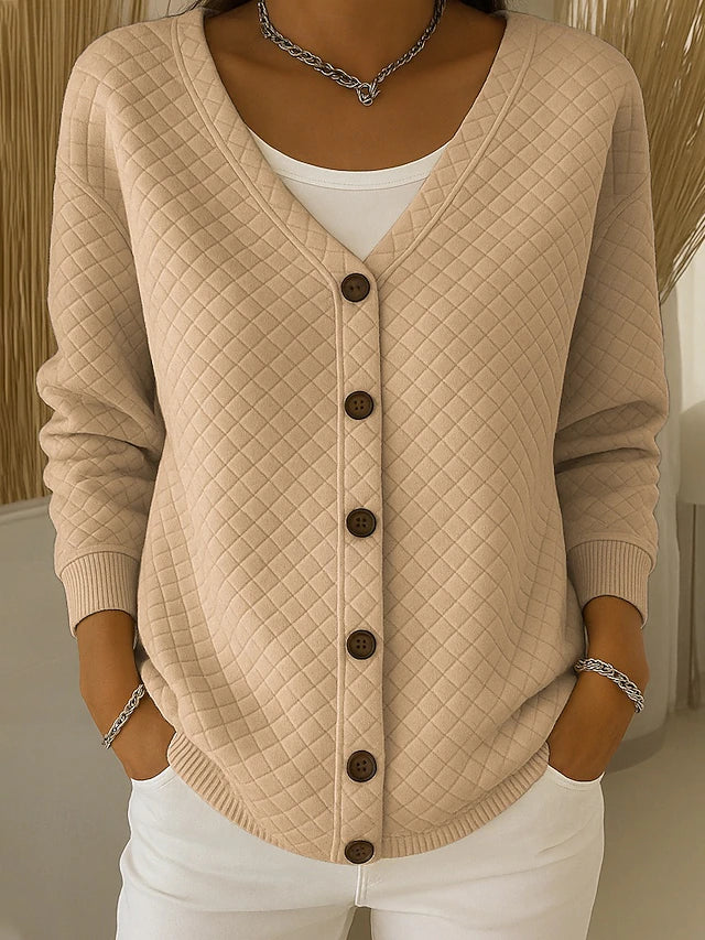 DELACROIX | Cardigan Matelassé Col V Charlotte