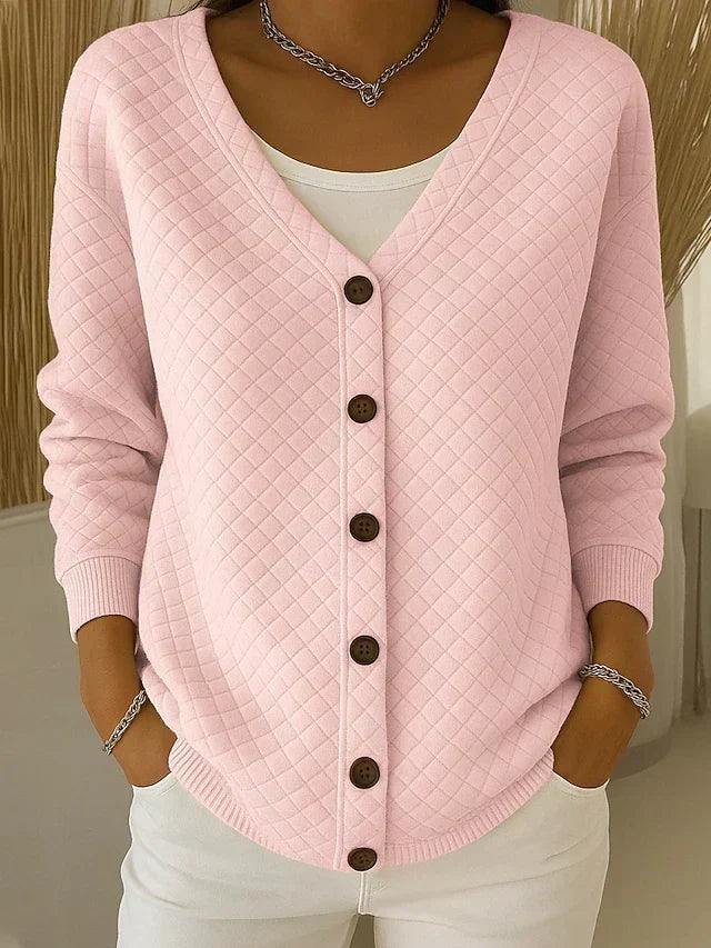 DELACROIX | Cardigan Matelassé Col V Charlotte