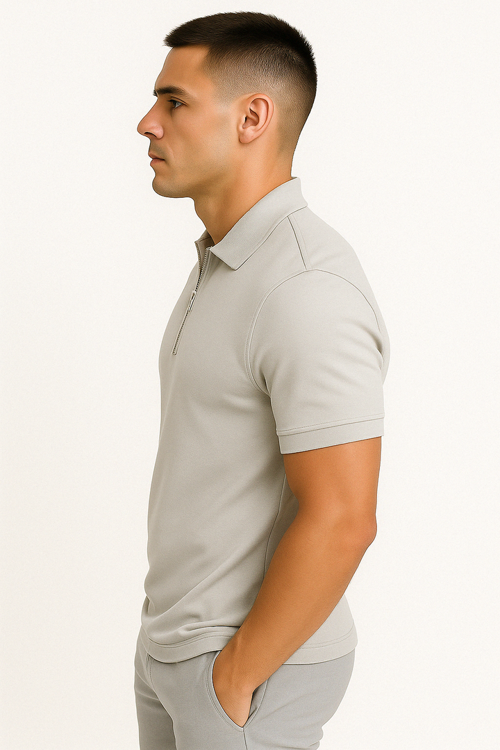 DELACROIX | POLO MODERNE AVEC ZIP MI-HAUT