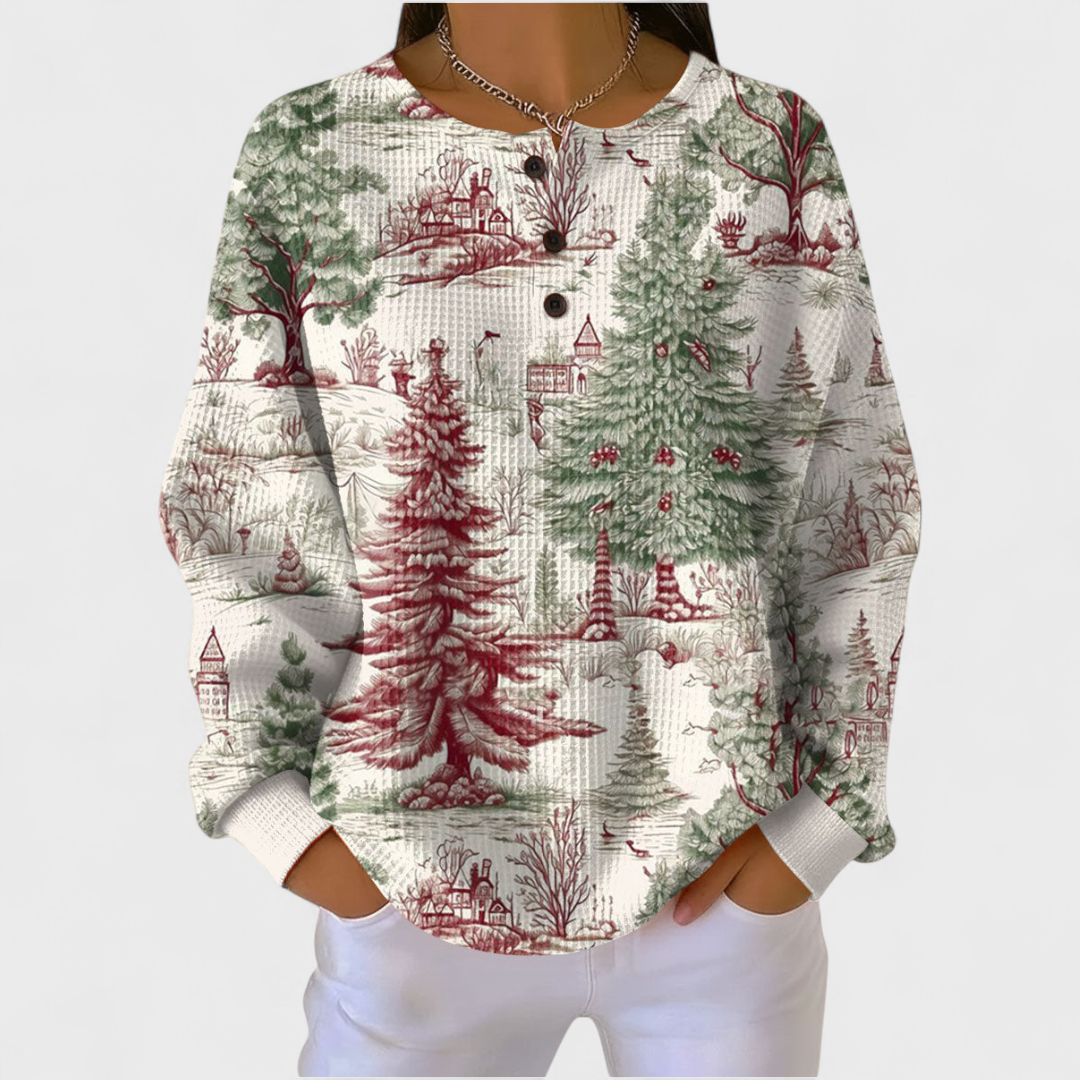 DELACROIX | Pull Gaufré Toile de Jouy Chloé