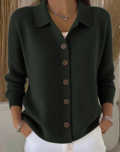 DELACROIX | Cardigan Col Polo Boutonné Isabelle