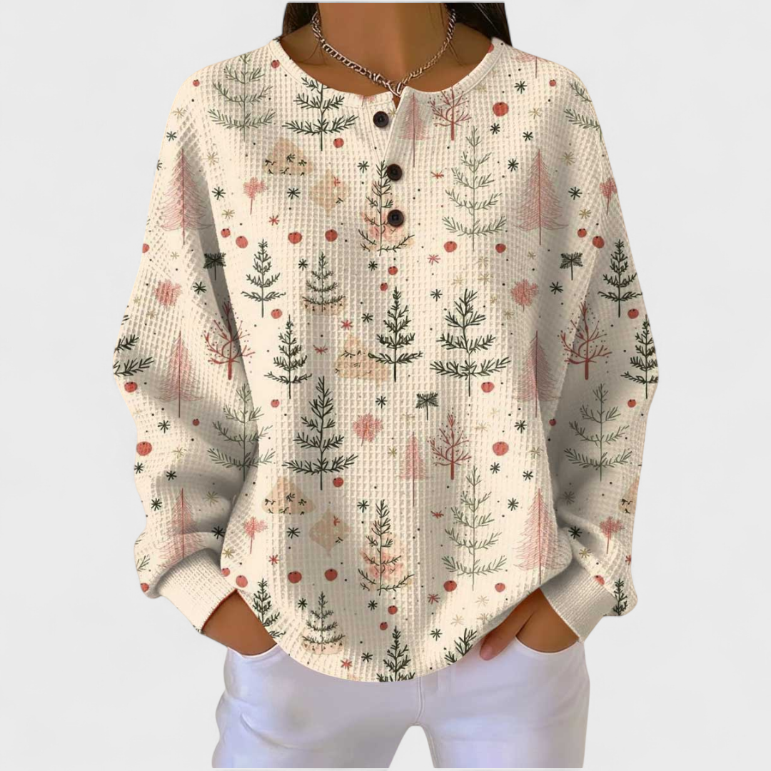 DELACROIX | Pull Gaufré Petits Sapins Juliette