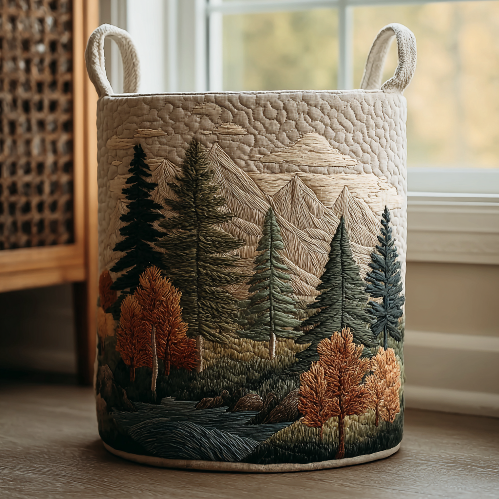 DELACROIX | Panier à Linge Forêt de Pins Juliette
