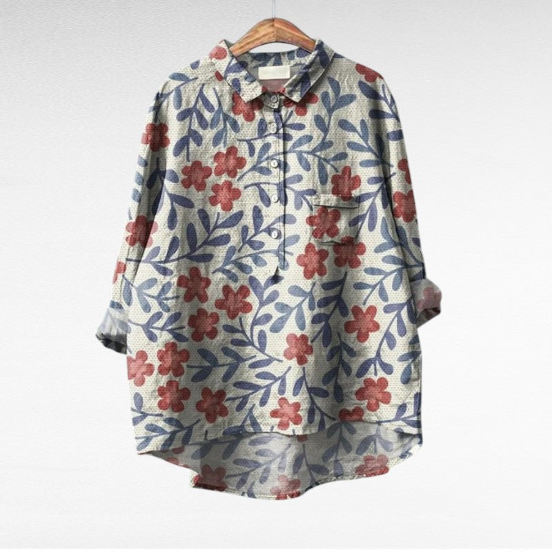 DELACROIX | Chemise Élégante à Motif Émilie (1+1 GRATUIT!)