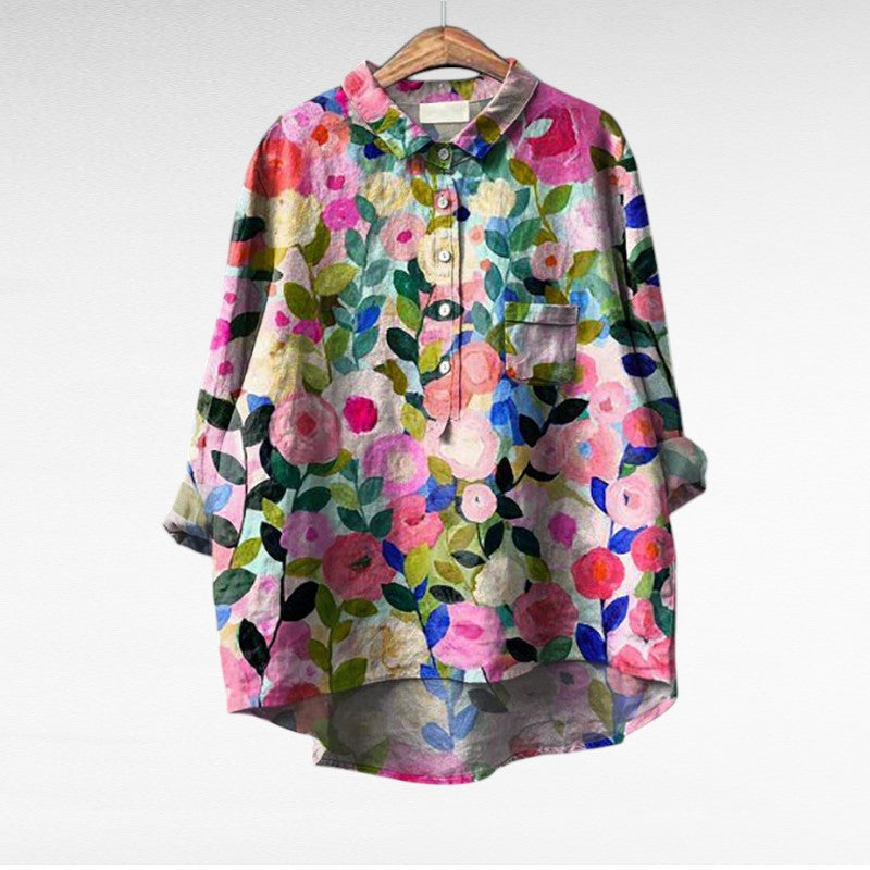 DELACROIX | Chemise Élégante à Motif Émilie (1+1 GRATUIT!)