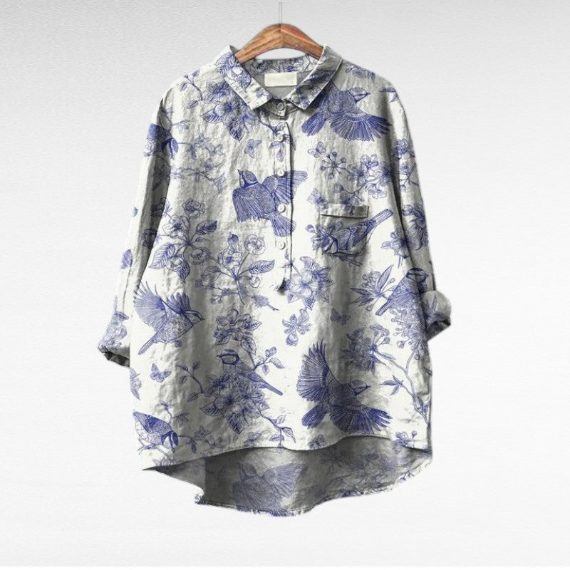 DELACROIX | Chemise Élégante à Motif Émilie (1+1 GRATUIT!)