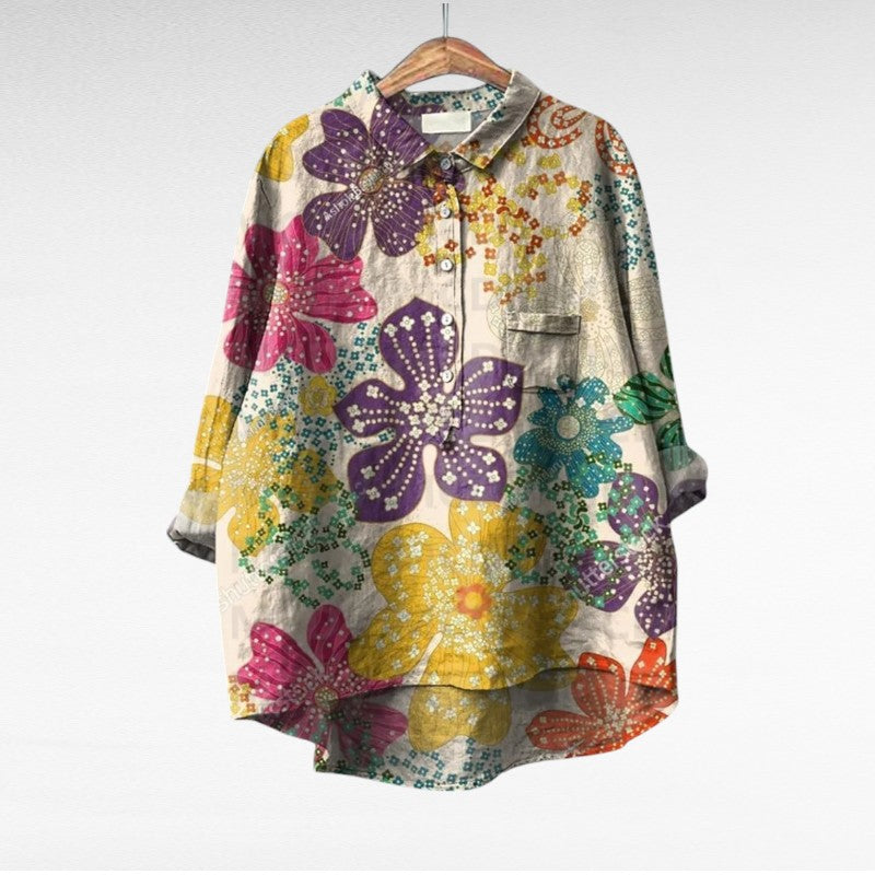 DELACROIX | Chemise Élégante à Motif Émilie (1+1 GRATUIT!)