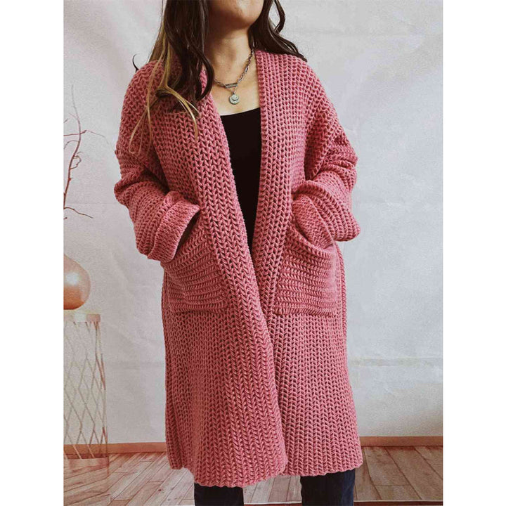 DELACROIX | Cardigan Long Maille Épaisse Lucie