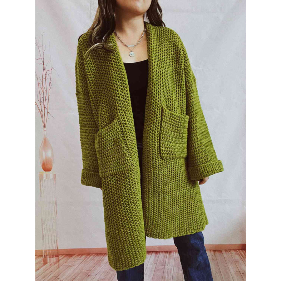DELACROIX | Cardigan Long Maille Épaisse Lucie