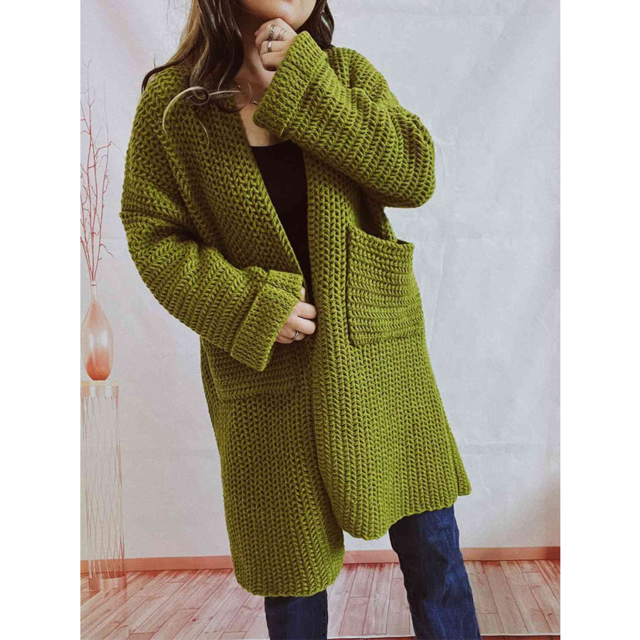 DELACROIX | Cardigan Long Maille Épaisse Lucie