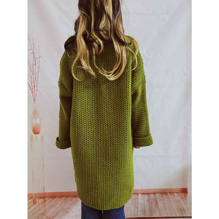 DELACROIX | Cardigan Long Maille Épaisse Lucie
