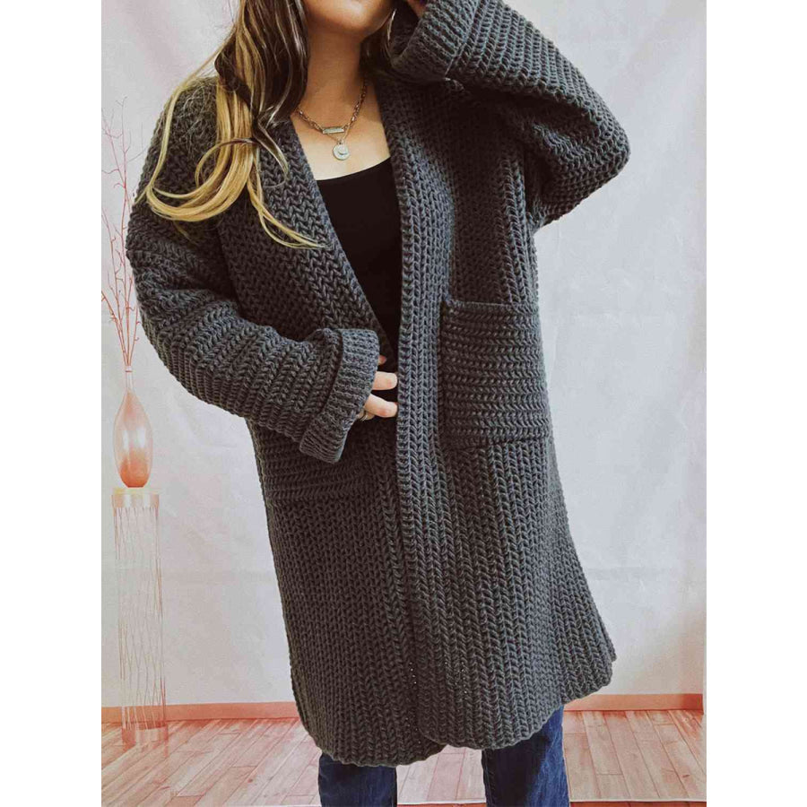 DELACROIX | Cardigan Long Maille Épaisse Lucie