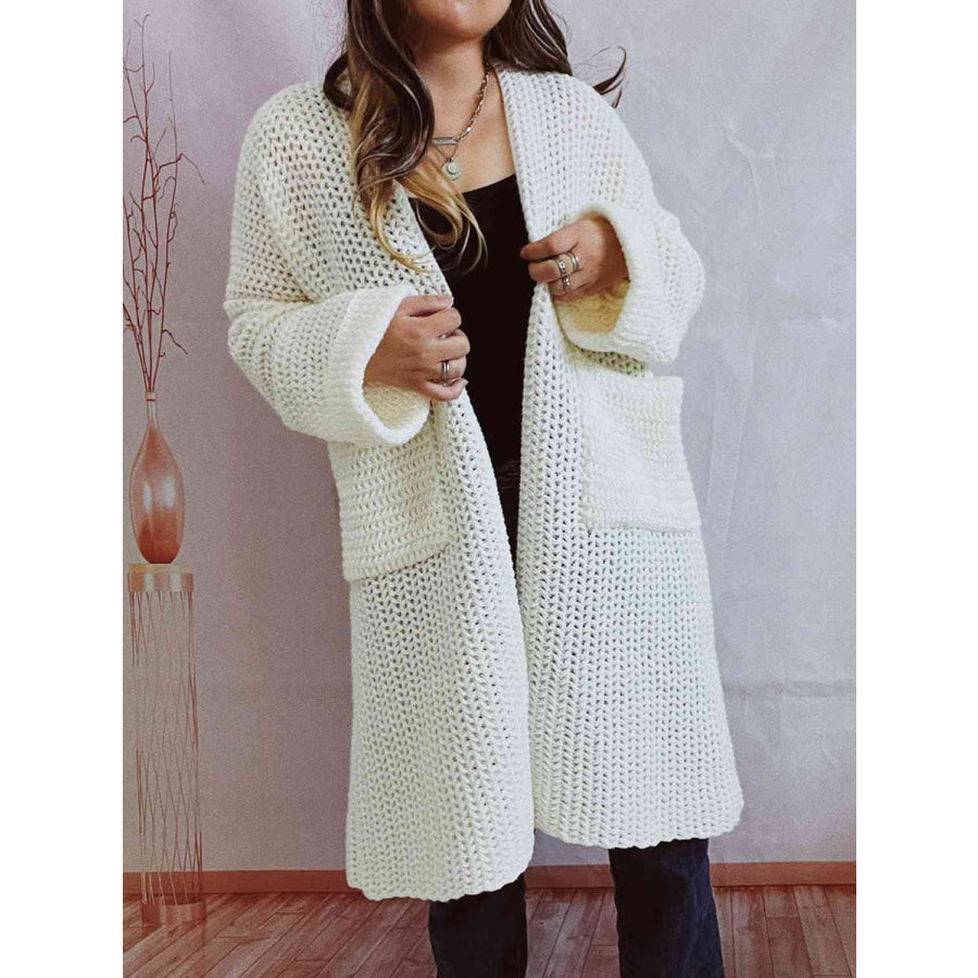 DELACROIX | Cardigan Long Maille Épaisse Lucie
