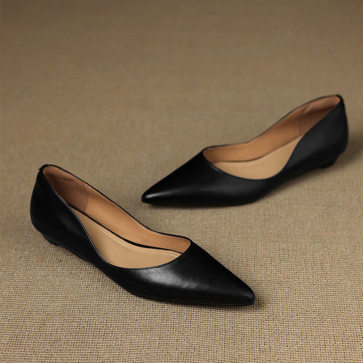 DELACROIX | Ballerines Pointues en Cuir Marie