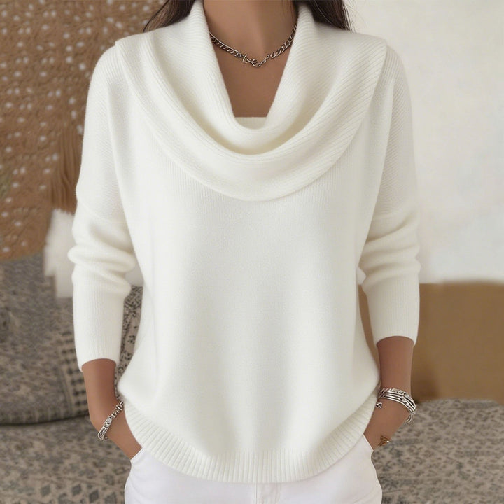 DELACROIX | Pull Col Bénitier Drapé Christine