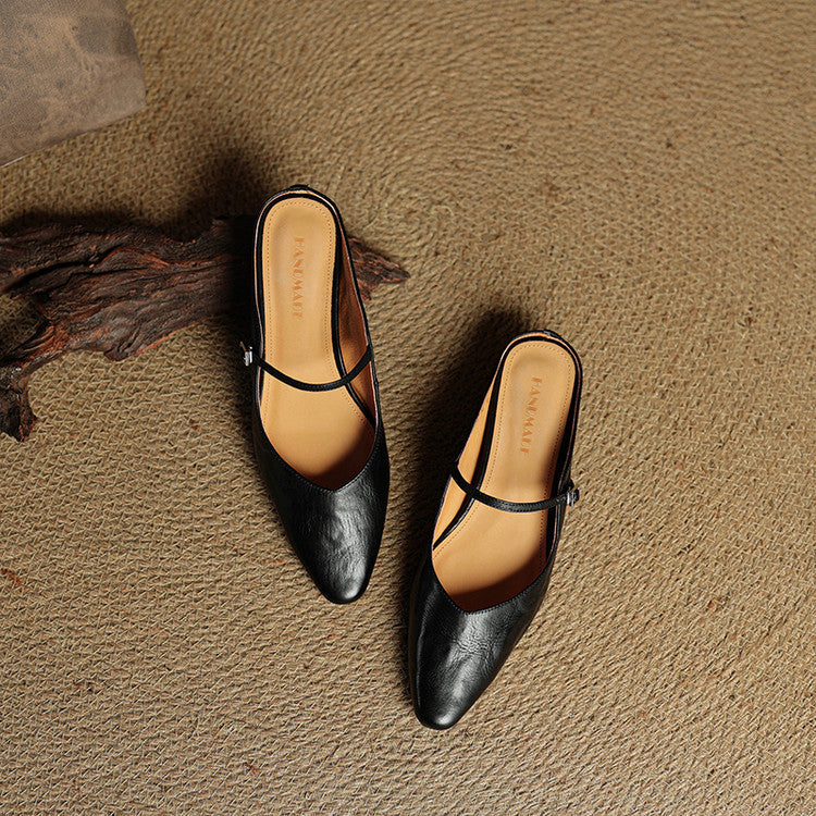 DELACROIX | Mules Babies en Cuir Souple Solange