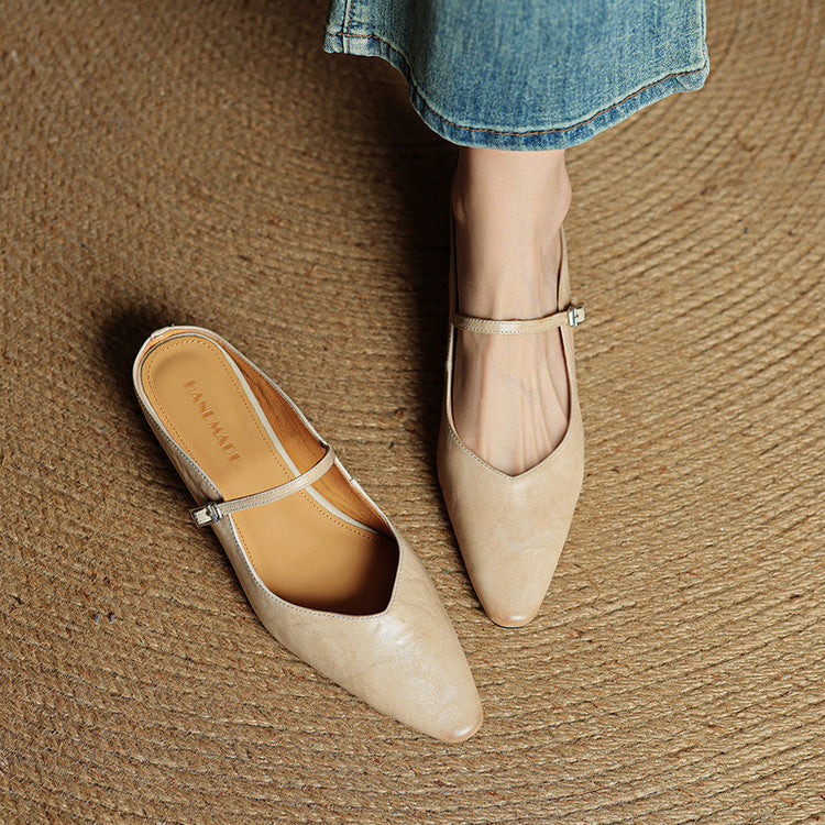 DELACROIX | Mules Babies en Cuir Souple Solange