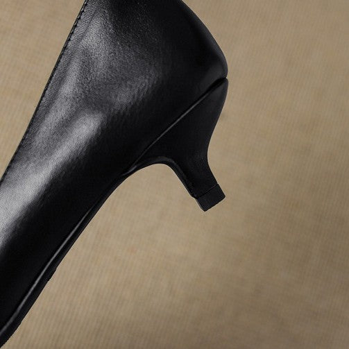 DELACROIX | Escarpins Kitten Heel en Cuir Manon