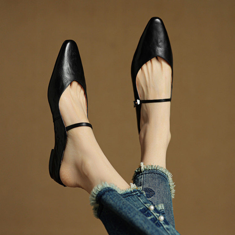 DELACROIX | Mules Babies en Cuir Souple Solange