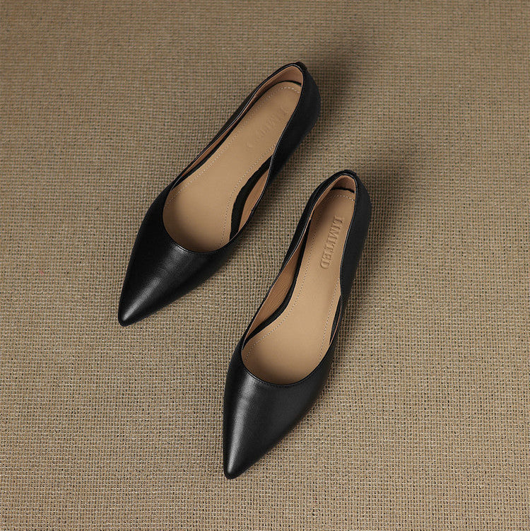 DELACROIX | Ballerines Pointues en Cuir Marie