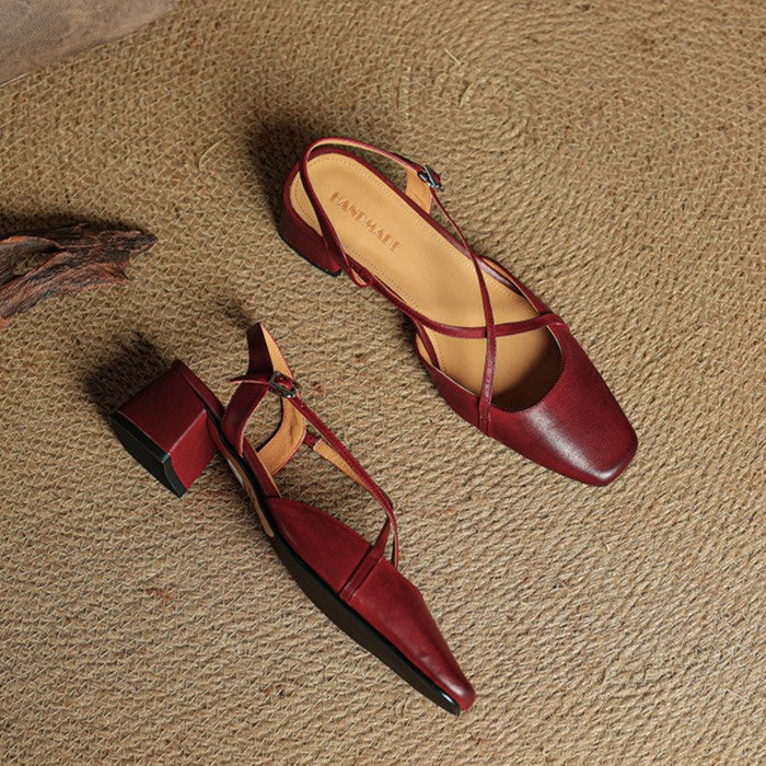 DELACROIX | Escarpins Slingback à Brides Croisées Chloé