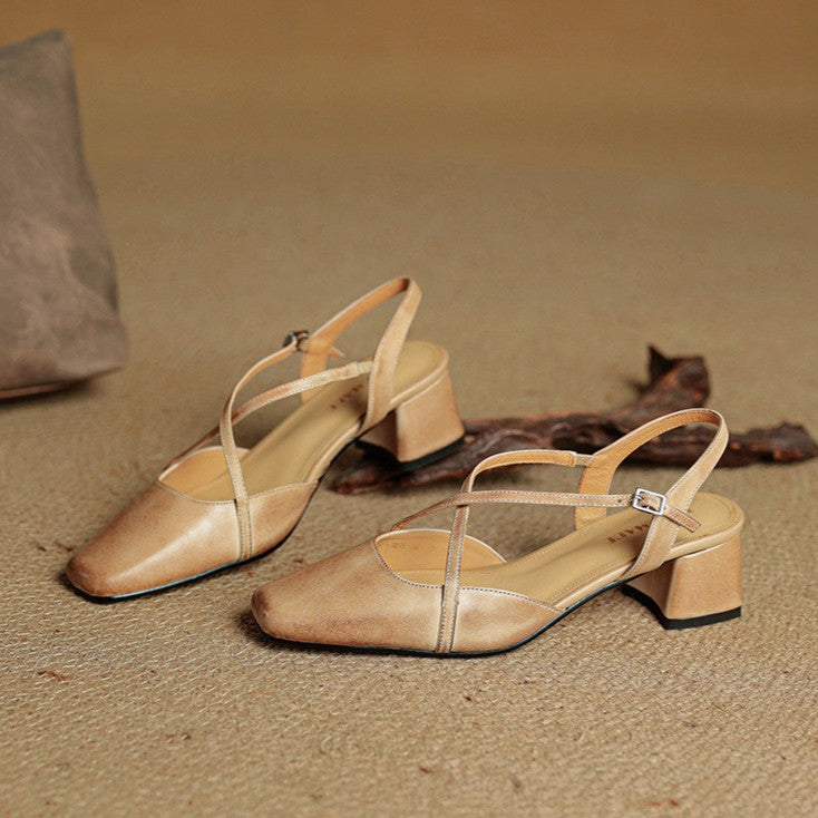 DELACROIX | Escarpins Slingback à Brides Croisées Chloé