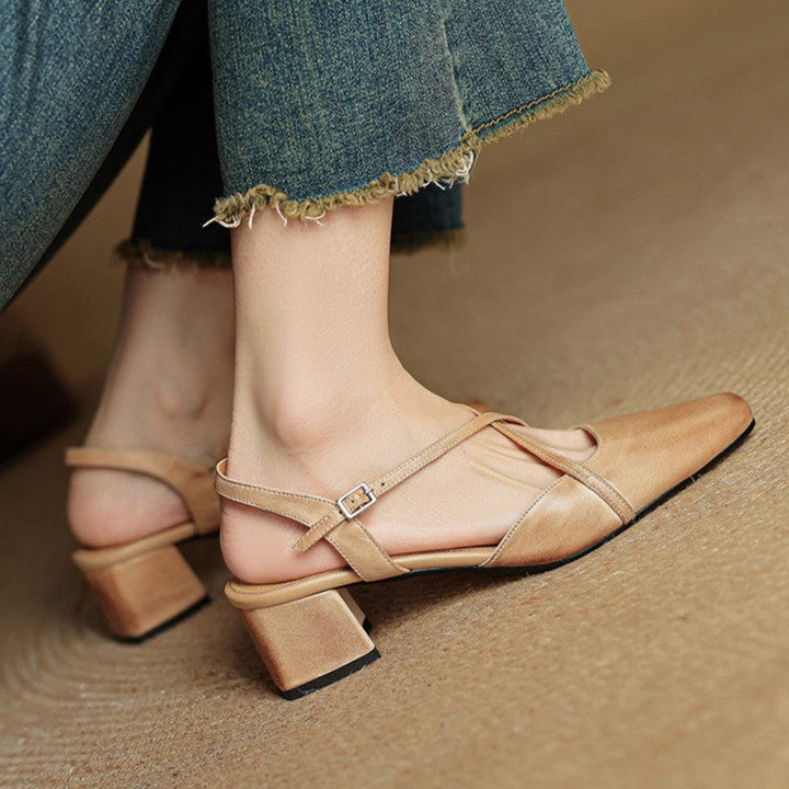 DELACROIX | Escarpins Slingback à Brides Croisées Chloé