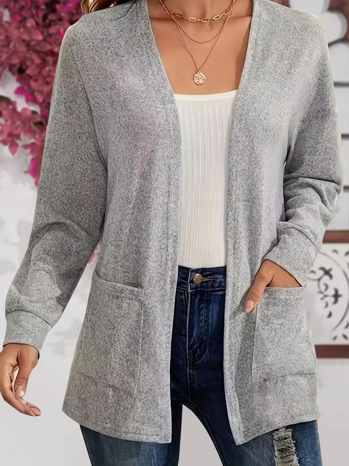 2026 Autumn New European and American Cross-Border Fashionable and Stylish Plus Size Women's Long-Sleeve Knitted Jacket Top