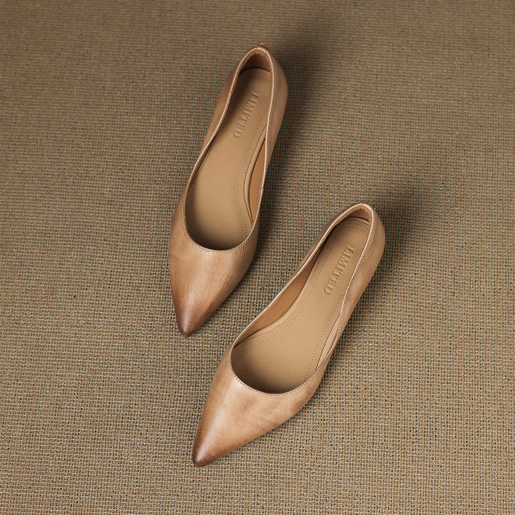DELACROIX | Ballerines Pointues en Cuir Marie