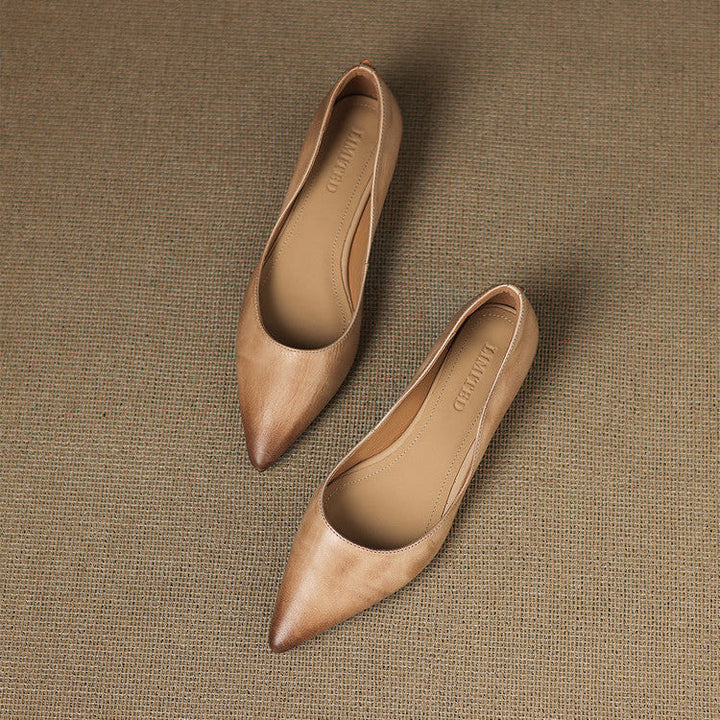 DELACROIX | Ballerines Pointues en Cuir Marie