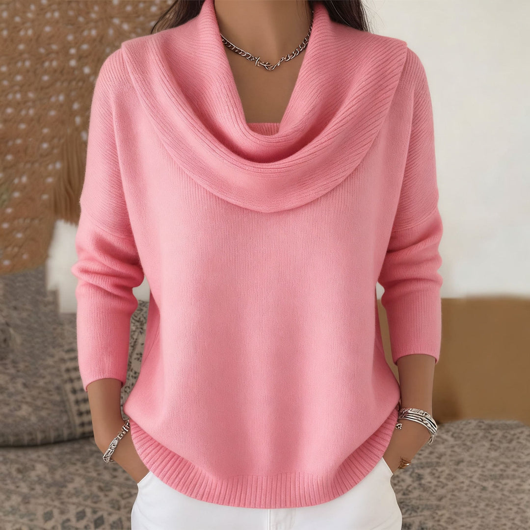 DELACROIX | Pull Col Bénitier Drapé Christine