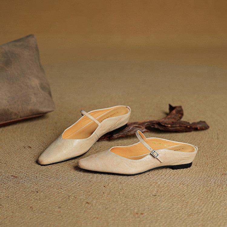 DELACROIX | Mules Babies en Cuir Souple Solange