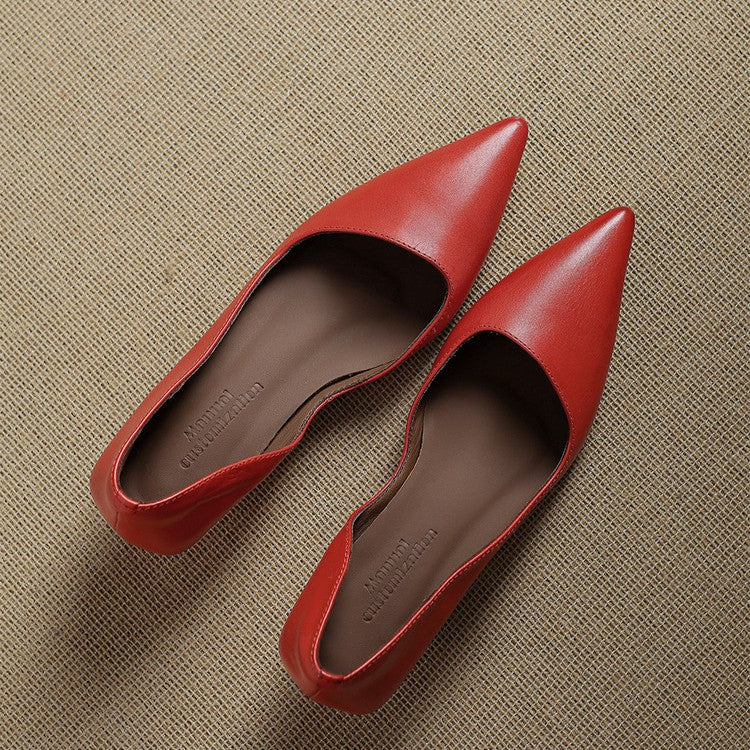 DELACROIX | Escarpins Kitten Heel en Cuir Manon