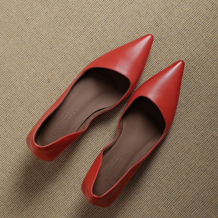 DELACROIX | Escarpins Kitten Heel en Cuir Manon