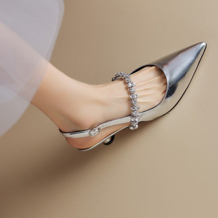 DELACROIX | Escarpins Slingback Cristal Pauline