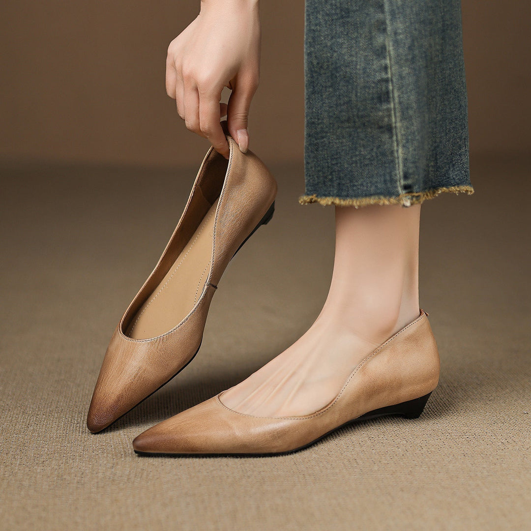 DELACROIX | Ballerines Pointues en Cuir Marie