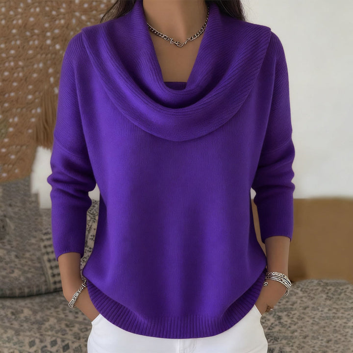 DELACROIX | Pull Col Bénitier Drapé Christine