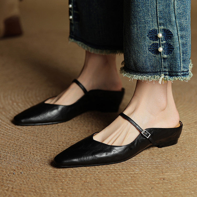 DELACROIX | Mules Babies en Cuir Souple Solange