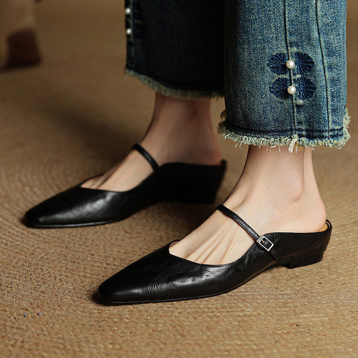 DELACROIX | Mules Babies en Cuir Souple Solange