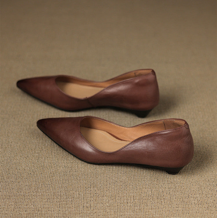DELACROIX | Ballerines Pointues en Cuir Marie