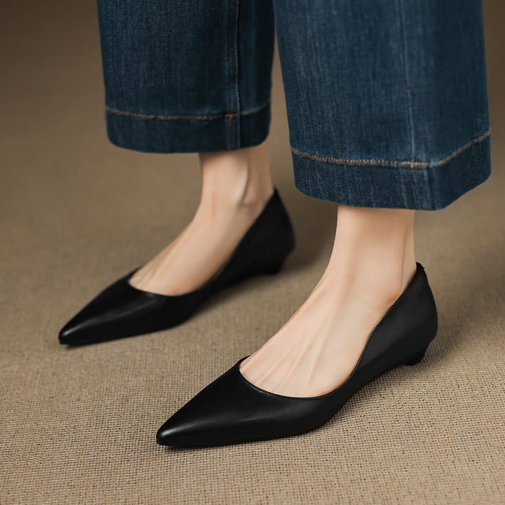 DELACROIX | Ballerines Pointues en Cuir Marie